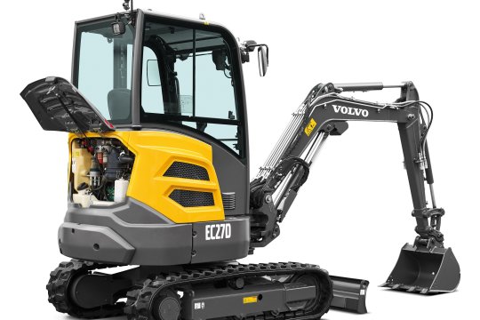 VOLVO EC27D - Volvo ec27d rechtsachter kap open - Volvo EC27D
