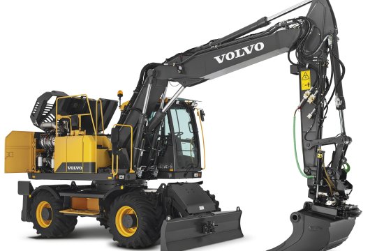 VOLVO EW160E - Volvo ew160e rechtsvoor kap open - Volvo EW160E