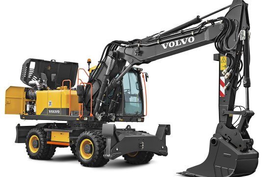 VOLVO EW220E - Volvo ew220e rechtsvoor kap open - Volvo EW220E